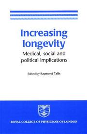 Cover of Increasing longevity by Raymond Tallis