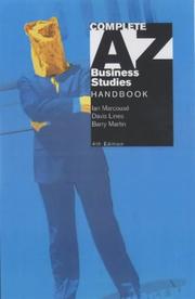 Cover of Complete A Z business studies handbook by David Lines