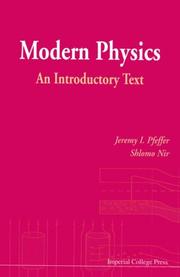 Front cover of Modern physics by Jeremy I. Pfeffer