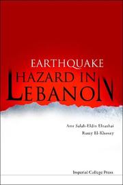 Front cover of EARTHQUAKE HAZARD IN LEBANON by AMR SALAH-ELDIN ELNASHAI