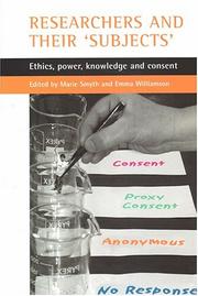 Front cover of Researchers and their "subjects" by Marie Smyth