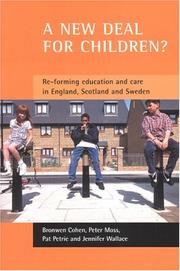 Front cover of A new deal for children? by Bronwen Cohen