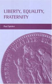 Cover of Liberty, Equality, Fraternity by Paul Spicker