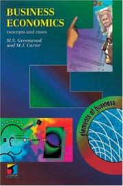 Front cover of Business Economics by Malcolm Greenwood