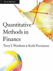 Cover of Quantitative methods in finance by Terry J. Watsham