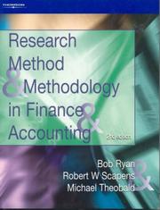 Front cover of Research method and methodology in finance and accounting by Bob Ryan