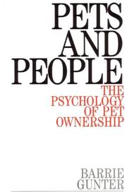 Front cover of Pets and people by Barrie Gunter
