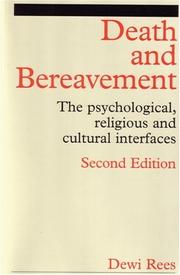 Cover of Death and bereavement by Dewi Rees