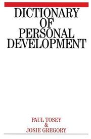 Front cover of Dictionary of personal development by Paul Tosey