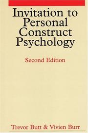 Front cover of Invitation to Personal Construct Psychology by Trevor Butt