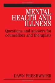 Cover of Mental health and illness by Dawn Freshwater