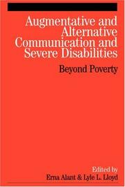 Cover of Augmentative and alternative communication and severe disabilities by Erna Alant