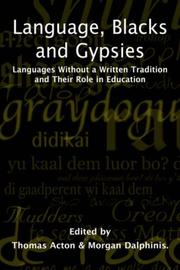 Cover of Language Blacks and Gypsies by Unknown
