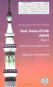 Front cover of Islam: Questions And Answers  Volume 1: Basic Tenets of Faith by Muhammad Saed Abdul-Rahman