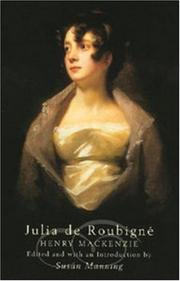 Cover of Julia de Roubigné by Henry Mackenzie