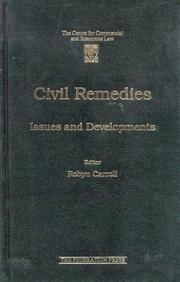 Front cover of Civil Remedies by Robyn Carrol