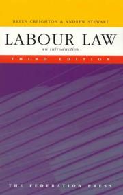 Cover of Labour law by Creighton, W. B.