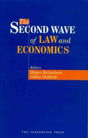 Cover of Second Wave of Law and Economics by Megan Richardson