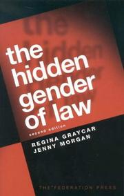 Front cover of The hidden gender of law by Regina Graycar