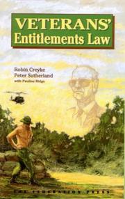 Cover of Veterans' entitlements law by Robin Creyke