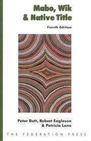 Cover of Mabo, Wik & native title by Peter Butt