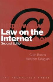Front cover of Law on the Internet by Cate Banks