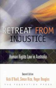Front cover of Retreat from injustice by N. K. F. O'Neill