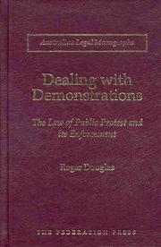 Cover of Dealing with demonstrations by Douglas, Roger