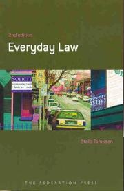 Cover of Everyday law by Stella Tarakson