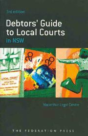 Front cover of Debtors' Guide to Local Courts in Nsw by MacArthur Legal Center