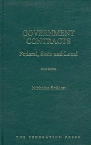 Cover of Government contracts by Nicholas Seddon
