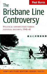 Front cover of The Brisbane Line controversy by Paul Burns