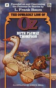 Cover of The cowardly lion of Oz by Ruth Plumly Thompson