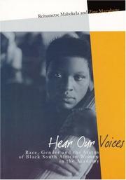 Front cover of Hear our voices by Reitumetse Obakeng Mabokela