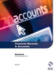 Cover of Financial records and accounts workbook by Cox, David
