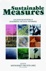 Cover of Sustainable Measures by Martin Bennett