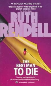 Front cover of The best man to die by Ruth Rendell