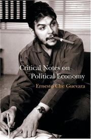 Front cover of Critical Notes on Political Economy by Che Guevara