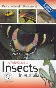 Front cover of A field guide to insects in Australia by Paul Zborowski