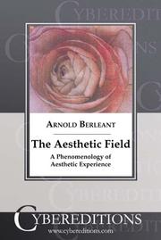 Cover of The Aesthetic Field by Arnold Berleant