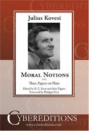 Cover of Moral notions by Julius Kovesi