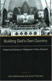 Front cover of Building God's own country by John Stenhouse