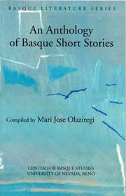 Front cover of An anthology of Basque short stories by Mari Jose Olaziregi