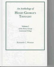 Front cover of An anthology of Henry George's thought by Henry George