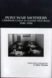 Front cover of Post-war mothers by Mary Alvey Thomas