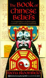 Front cover of Book of Chinese Beliefs by Frena Bloomfield