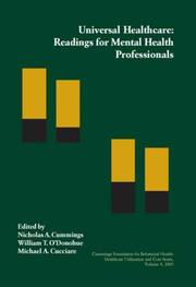 Front cover of Universal healthcare by Nicholas A. Cummings