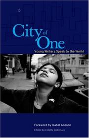 Front cover of City of one by Colette DeDonato