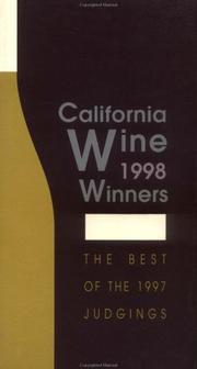 Front cover of California Wine Winners 1998 (California Wine Winners) by Unknown