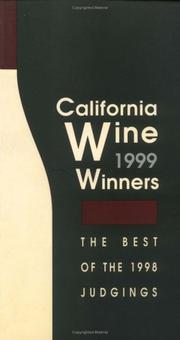 Front cover of California Wine Winners 1999 (Annual) by Unknown